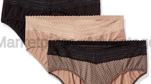 3 Pair Warners Blissful Benefits No Muffin Top Hipster Lace Panties Xl 8 Black