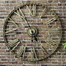 Extra Large Outdoor Wall Clock Bronze