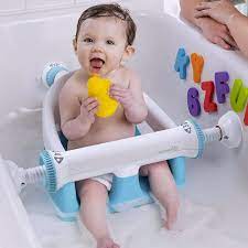 Rotho babydesign baby badesitz / sitz in weiß/apfelgrün/aquamarine perl mit aufklappbarem ring inkl. Summer Infant Deluxe Badewannensitz My Bath Seat