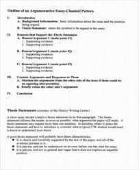 Essay Outline Sample 9 Examples In Word Pdf