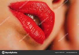 woman y sensual red lips lip makeup