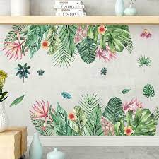 Tropical Flower Leave Removable Wall