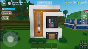 easy modern house block craft 3d
