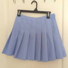 Periwinkle Blue Pleated Skirt From Forever 21 Size Depop