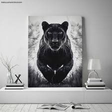 hd prints wild jumping black panther