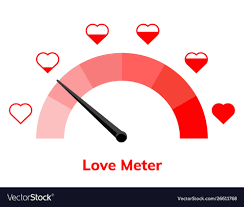 Love meter heart indicator day full test Vector Image