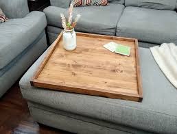 Wooden Tray On Ottoman 60 Off