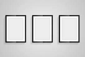 Design Three Realistic Frames Vector