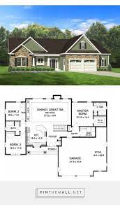 Ranch House Plan With 1598 Square Feet