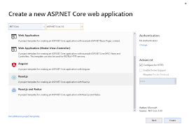 add a react app to your asp net core