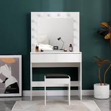 dressing table with led mirror modern