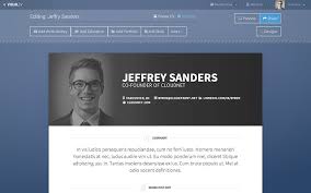 Online CV builder