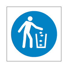 Use Litter Bin Symbol Label | Safety-Label.co.uk