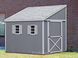 Lean To Roof Storage Shed Blue Prints