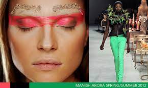 manish arora makeup paris fashion week