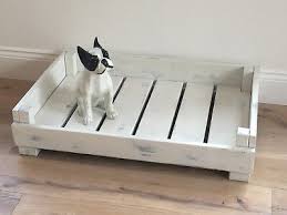 raised dog bed painted distressed