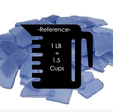 18 Lbs Blue Sea Glass Vase Fillers