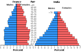 The Charts Below Compare The Age Structure Of The