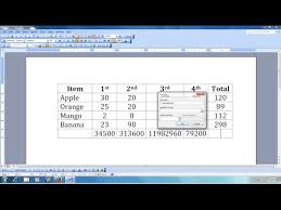 How To Do Calculation In Ms Word