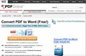 You can convert pdf to doc and pdf to docx. Best Pdf Converters In 2020