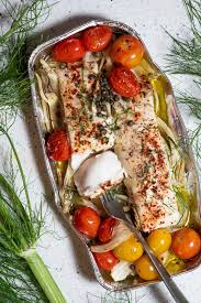halibut foil pack with white wine sauce