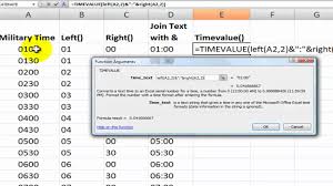 How To Convert From Military To Standard Time In Excel