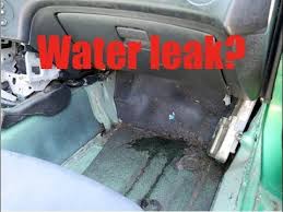 water leaking underneath dash you