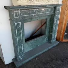E' abbinabile con il camino. Cornice Di Camino In Marmo Verde Caminetto Pietra Classic Stone Marble Fireplace Ebay