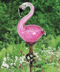 Pink Solar Flamingo Garden Stake