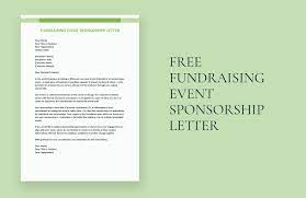 fundraising event sponsorship letter in