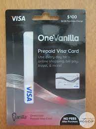 one vanilla credit card