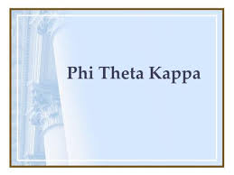 Phi Theta Kappa Honor Society