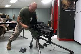 motor transport marine adds machine gun