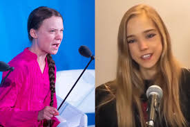 Greta thunberg falta un día a la semana a la escuela para protestar contra el cambio climático. Naomi Seibt La Rival De Greta Thunberg Que Niega El Cambio Climatico Comparte