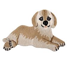 for0010 rug dog 60x90 cm brown grey