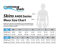 Skins Compression Size Charts Swimwear Shack Online