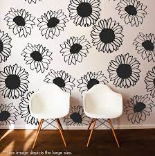 Large Sunflower Wall Pattern Decal Wall