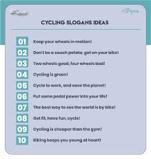 101 best cycling slogans ideas