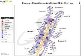 map of singapore airport airport