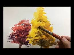 Watercolor Tree Painting Easy Tutorial