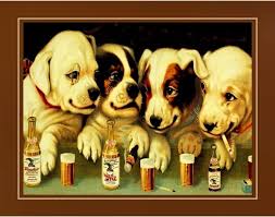 rare 1900s yuengling beer dog poster