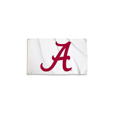 Alabama Crimson Tide Outdoor Flag White