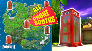 Phone booths are tied to henchmen locations, and outside of the stark robots. All Phone Booth Locations Fortnite Season 2 Youtube