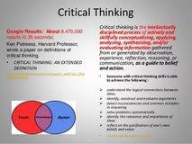 Teaching With a Mountain View  Increasing Critical Thinking Part      critical thinking writing example