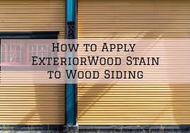 How To Apply Exterior Wood Stain To
