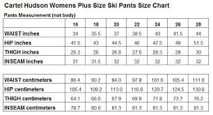 Cartel Hudson Womens Softshell Plus Size Ski Pant Black Sizes 16 26