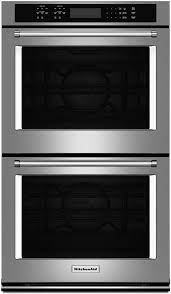 kitchenaid 27 stainless steel convection double wall oven