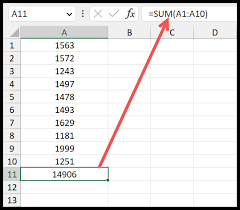 how to use autosum in excel