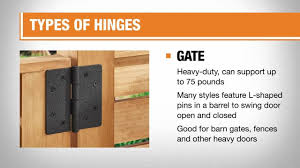 types of hinges the
