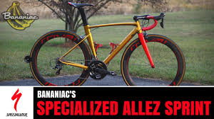 Bananiacs Specialized Allez Sprint Anodized Gold Nordic Red Specs Review
